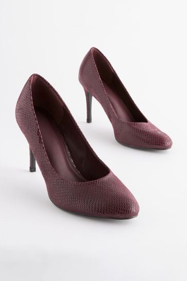 Berry Red Regular/Wide Fit Forever Comfort® Round Toe Court Shoes