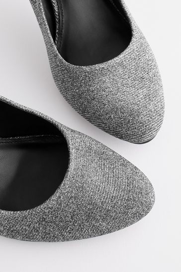 Black sparkly shoes wide fit discount
