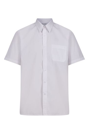 White school on sale shirts short sleeve
