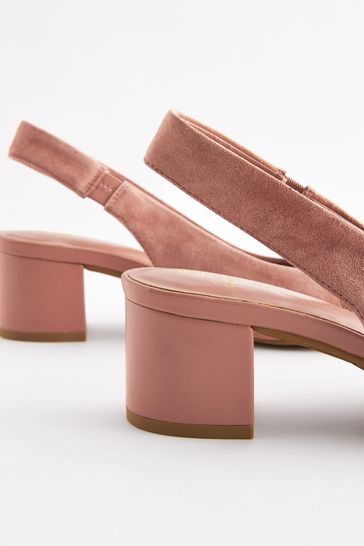 Wide fit pink block heels cheap
