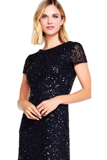 Buy Adrianna Papell Scoop Black Long Dress from Next Bahrain