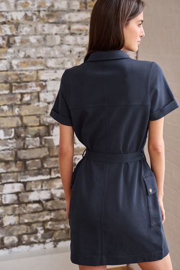 Next navy shirt dress new arrivals