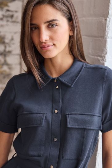 Next navy 2024 shirt dress