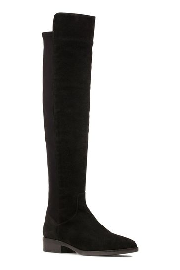 Clarks purity shop snow black suede