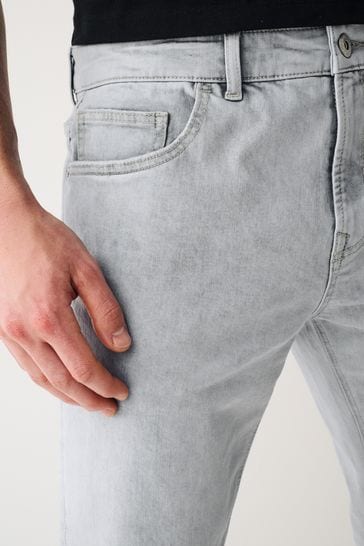 Buy Light Grey Slim Classic Stretch Jeans from Next United Arab