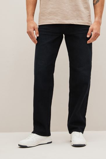 Ink Blue Straight Essential Stretch Jeans
