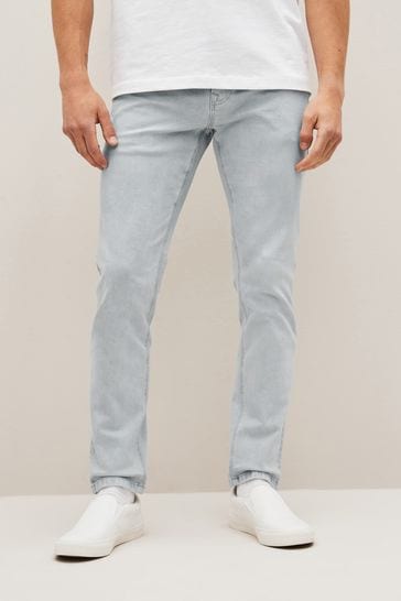 Grey Light Skinny Fit Classic Stretch Jeans