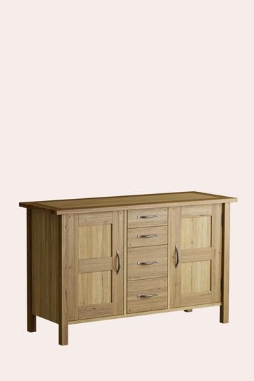 Laura Ashley Oak Milton 2 Door 4 Drawer Sideboard
