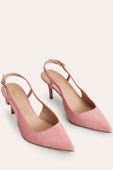 Buy Boden Pink Cut Out Slingback Heels from Next Luxembourg
