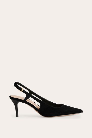 Black slingback sandal on sale heels