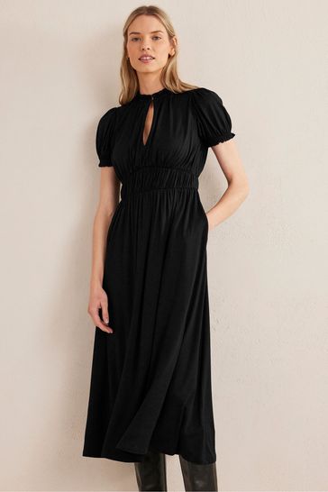 Black midi discount tea dress