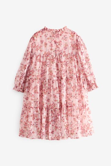 H&m chiffon on sale floral dress