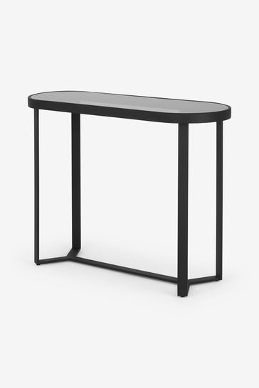 Grey and black store console table
