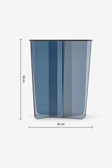 Blue glass table sale