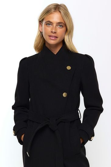 River island wrap coat outlet