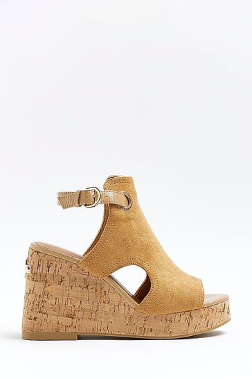 River island wedge sandals deals
