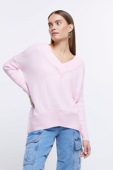 River island pink jumper new arrivals