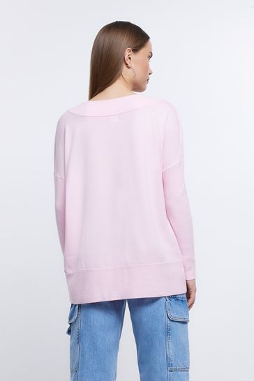 River island pink discount jumper