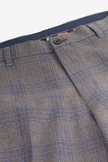 Selected Homme Slim Tapered Smart Trousers In Grey Check for Men