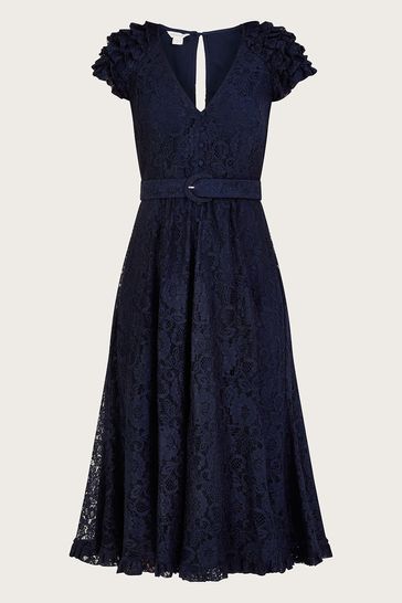 Blue lace shop dress next