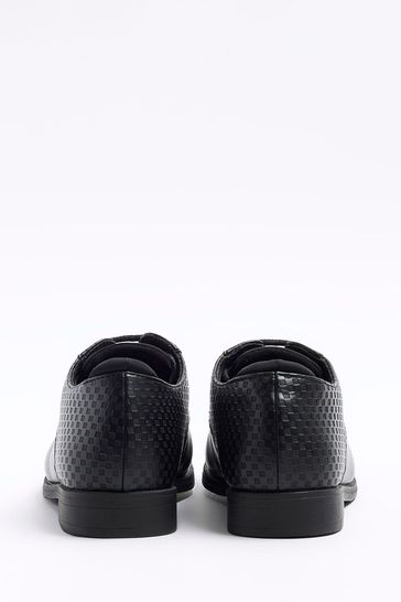 Buy River Island Embossed Neo Point Black Shoes from Next Luxembourg