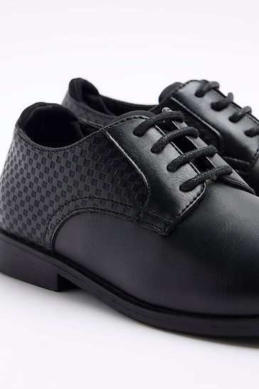Buy River Island Embossed Neo Point Black Shoes from Next Luxembourg