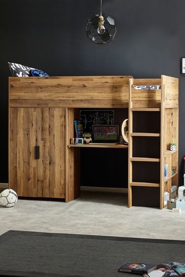 Oak high sleeper bed new arrivals