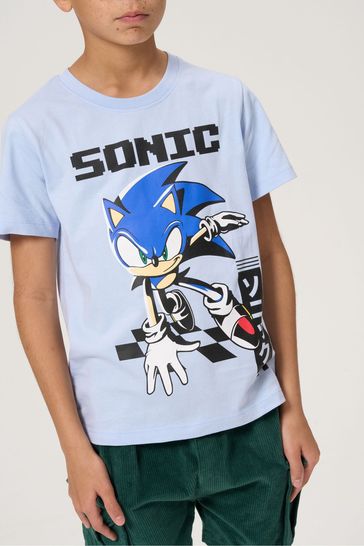 Angel & Rocket Blue Sonic Graphic T-Shirt