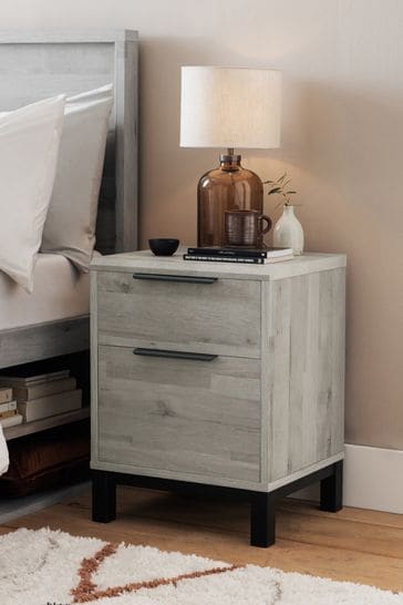 Oak grey nightstand top