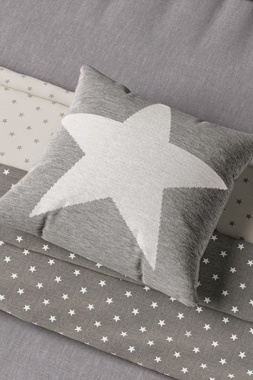 Helena Springfield Grey Star Woven Throw