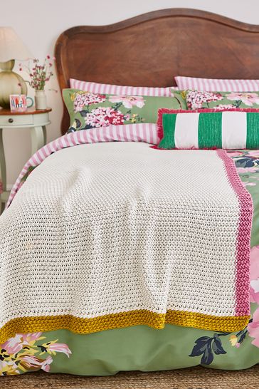 Joules Cream Country Ramble Throw