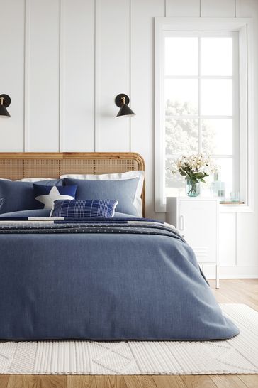 Helena Springfield Blue Patchwork Throw