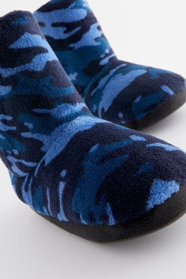 Buy Navy Camo Warm Lined Slipper Boots from Next Canada