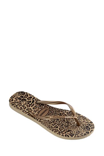 Havaianas slim animal print flip flops sales