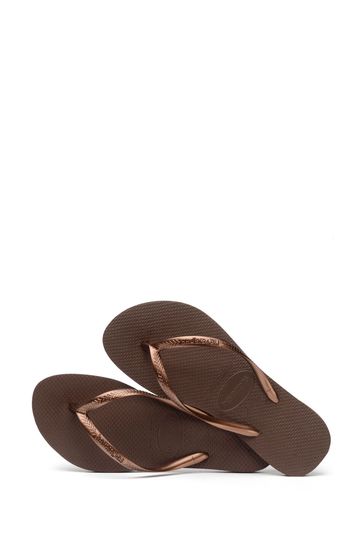 Brown havaianas flip flops 2025