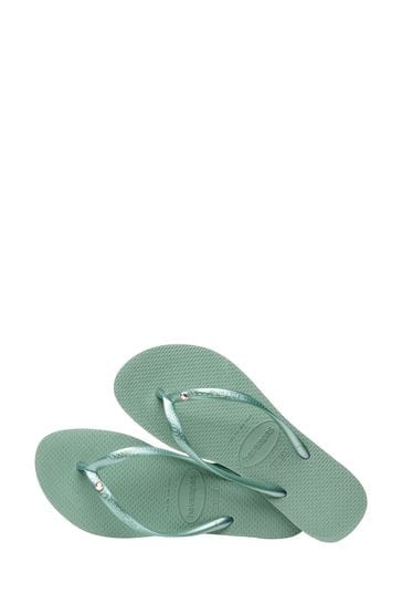 Buy Havaianas Pink Slim Crystal Sandals from Next Luxembourg