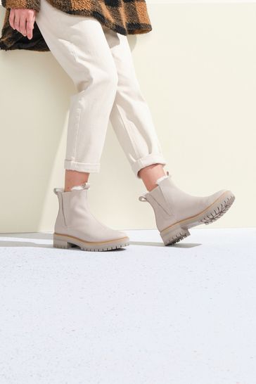 TOMS Dakota Water Resistant Leather with Faux Fur Boots