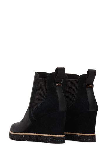 Leather wedge ankle boot hotsell