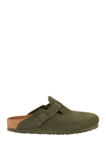 Green birkenstock clogs sale