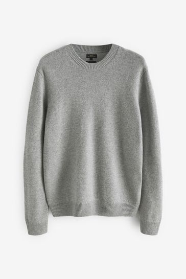 Light grey crew neck jumper new arrivals