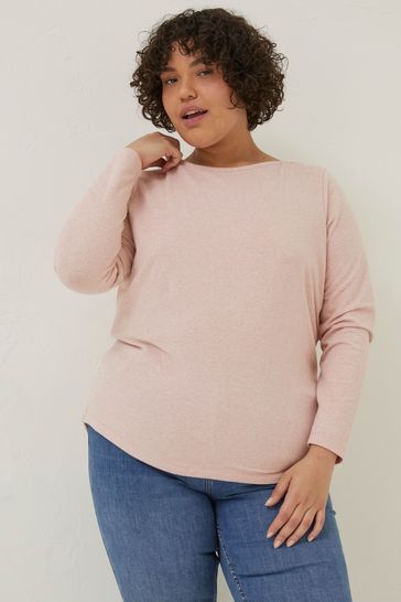 Buy FatFace Pink Bree Organic Cotton T Shirt from Next Luxembourg