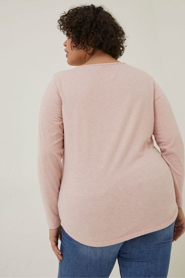Buy FatFace Pink Bree Organic Cotton T Shirt from Next Luxembourg