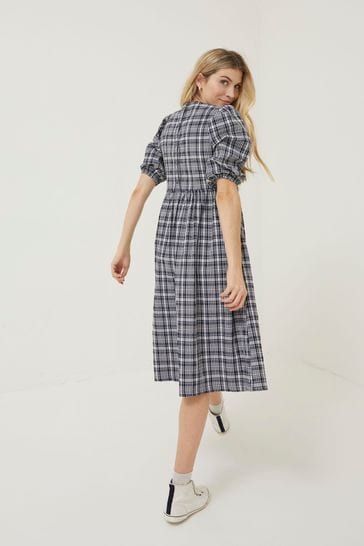 Midi top checked dress
