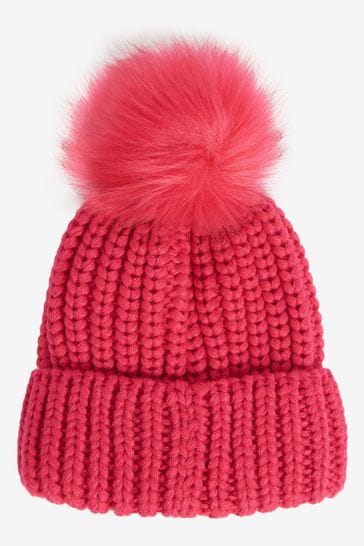 Barbour pink hat top