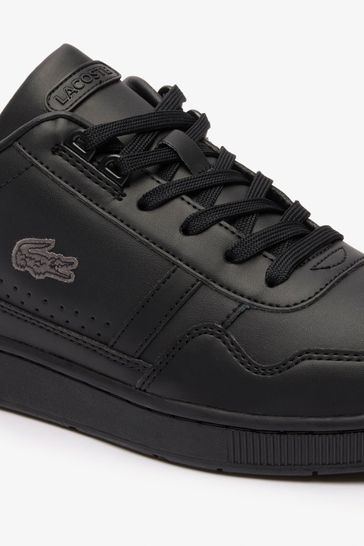 Lacoste black clearance mens trainers
