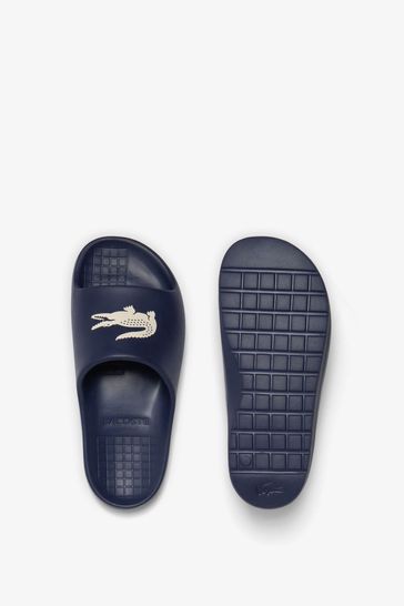 Navy lacoste sales sliders