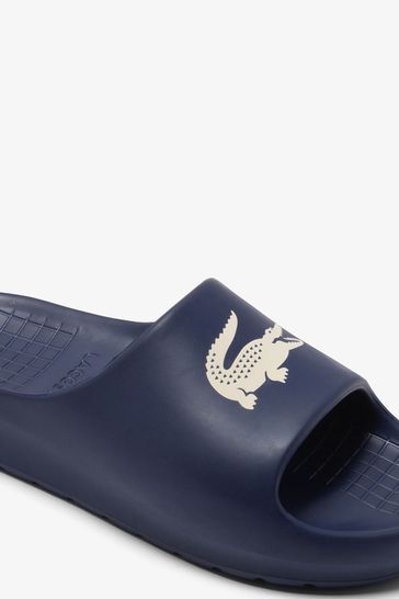 Navy lacoste sliders shop