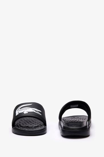 Lacoste hot sale leather slides
