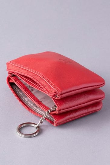 Coach coin purse red best sale