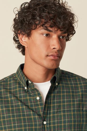 Green Check Long Sleeve Shirt